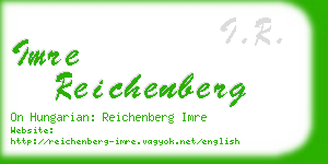 imre reichenberg business card